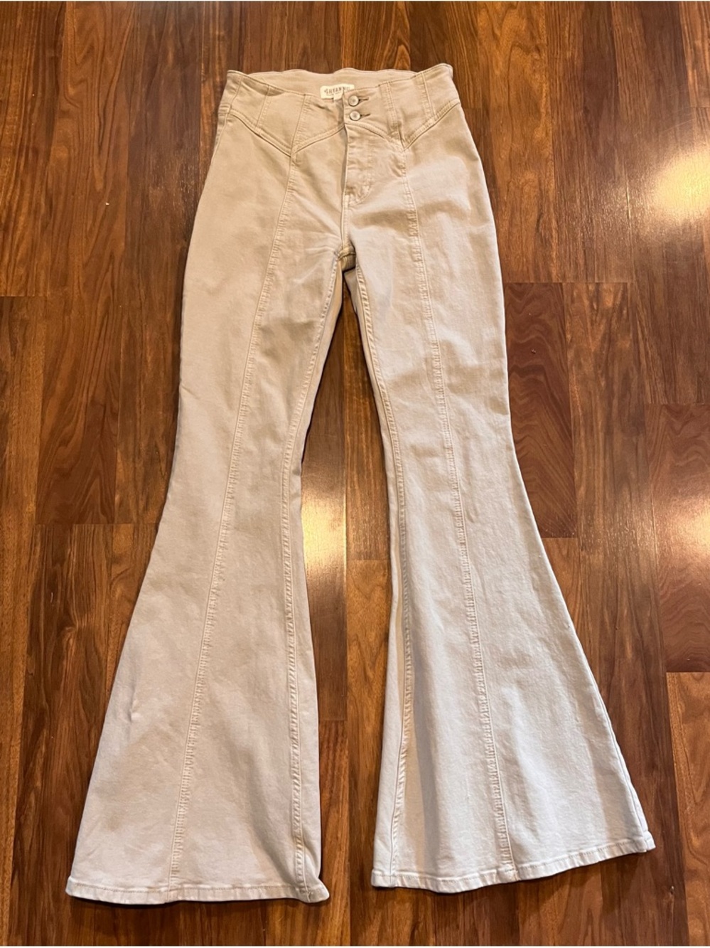 Shyanne Cream Boot Cut Flare Pants